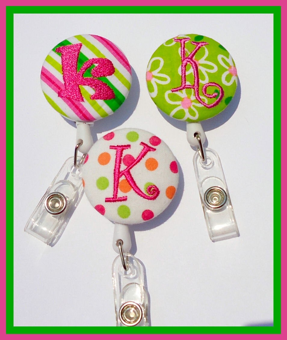 Items Similar To Personalized Custom Badge Reel With Single Initial You 