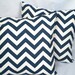 Custom for tk14  . Chevron in Ocean Blue . 2 Pillow Cover Set . 18 inch . Free Shipping