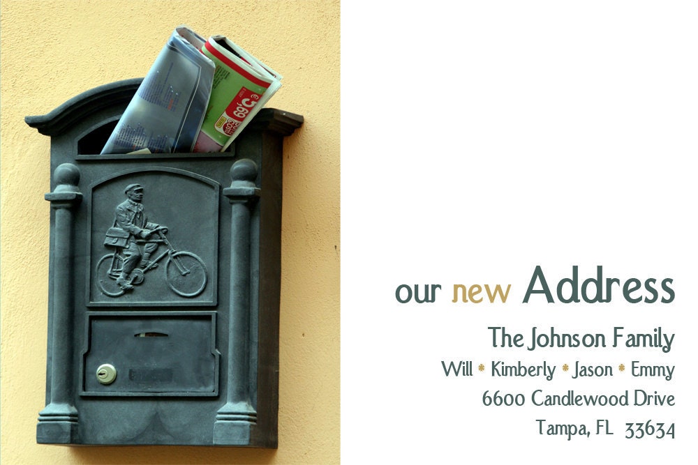 Our New Address Moving Announcement Il_570xn