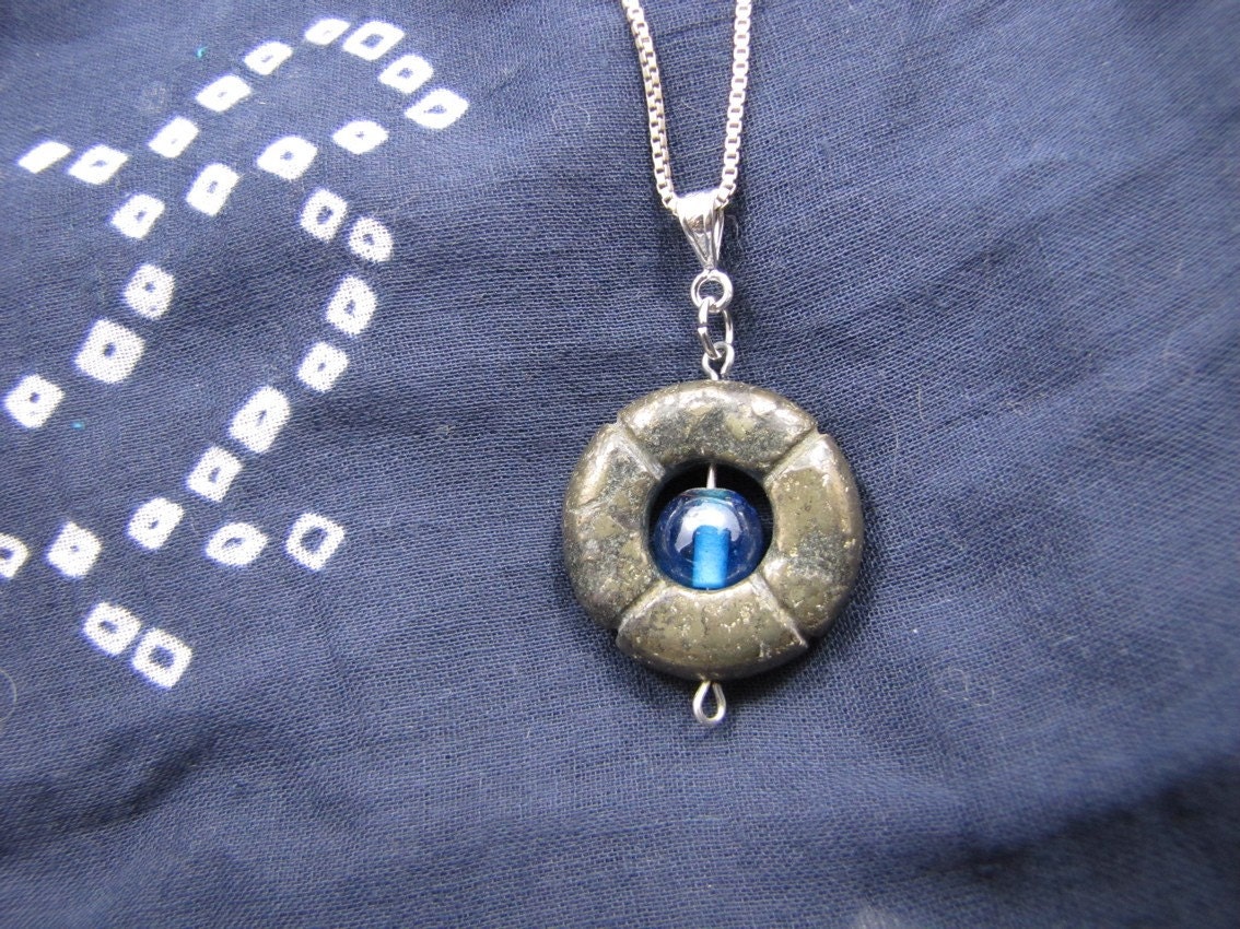 Pyrite Stargate Pendant (free US shipping)