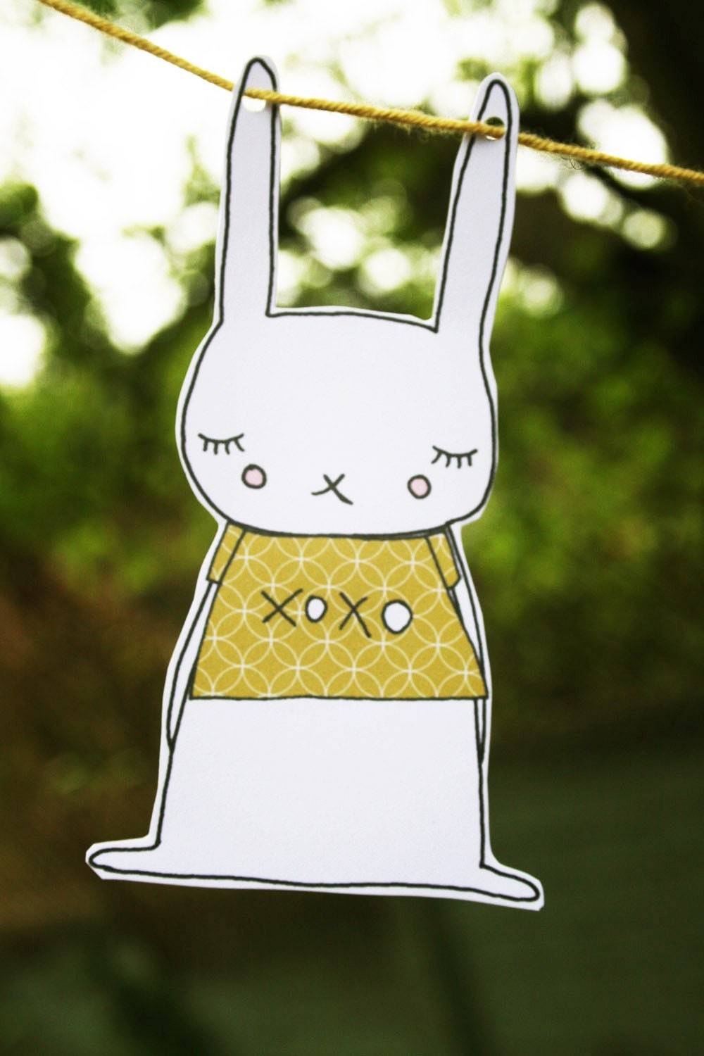 Rabbit garland printables (PDF)