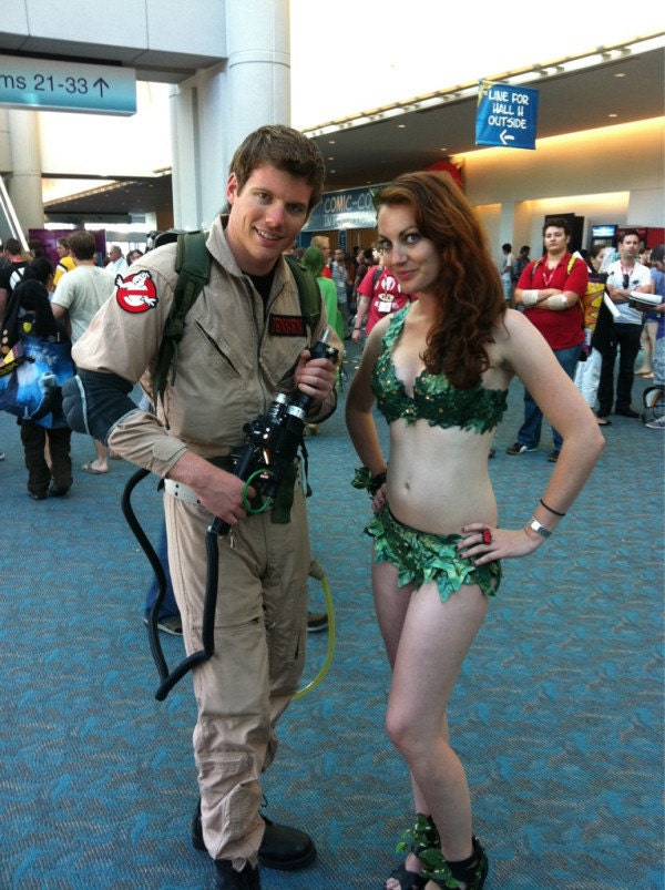 SEXY HOT POISON Ivy Costume Fairy Nymph custom Made 4U  Bra/Hot Pants Set