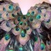 PEACOCK Feather Corset Las Vegas Burlesque Custom Made 4U