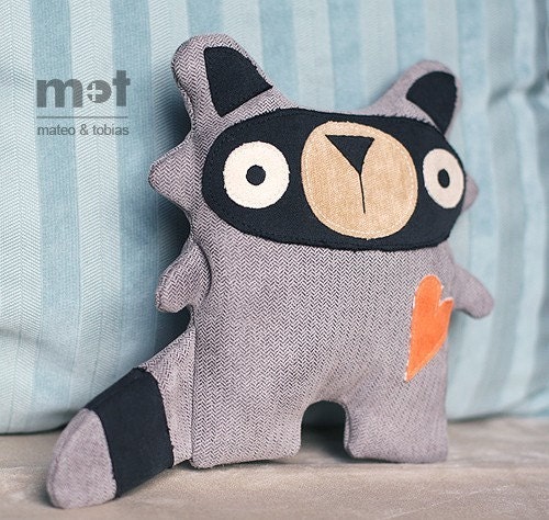 Sammy Raccoon - Woodland Critter Plush Toy