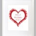 I Love You Modern Anniversary Wedding Announcement Wall Art - 8x10 Custom Wall Print Poster