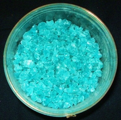 Glow in the Dark Glass 104 COE Handmade Teal Glow Glass Frit Glows Aqua Large 14 grams