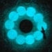 Glow in the Dark Glass 1 "Light Teal" Glow Glass Glow in the Dark Handmade Bead SRA I-7