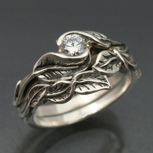 Leaf Wedding Ring