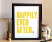 Happily Ever After - Yellow 8x10