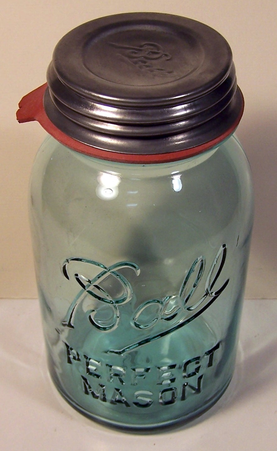 Ball Perfect Mason Quart Canning Jar Blue Color With By Tomsbarn