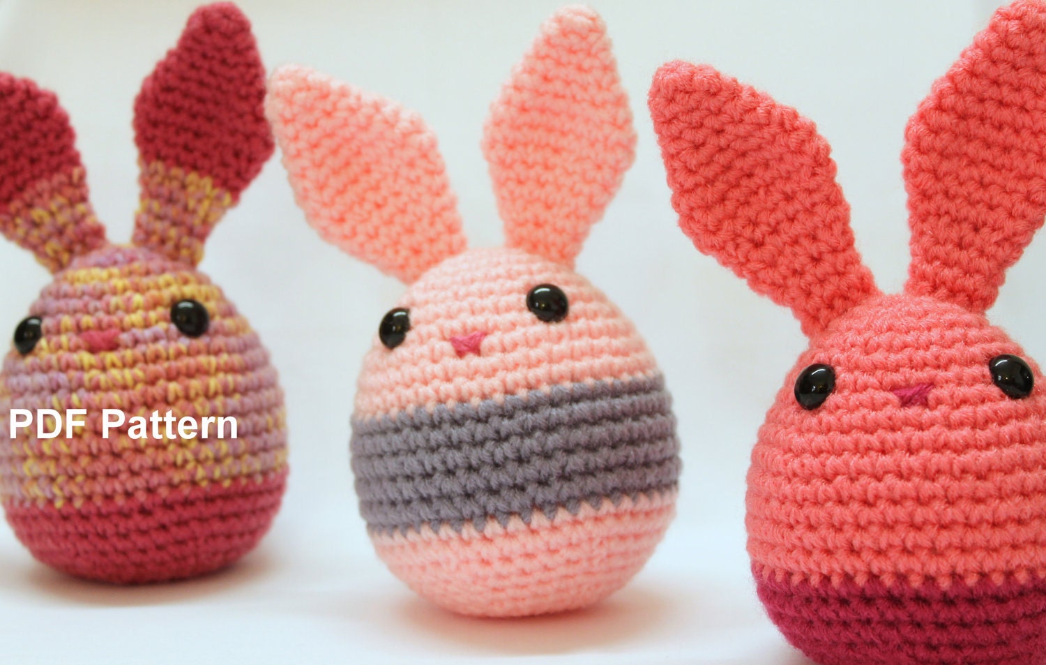 Amigurumi Egg Bunny Toy Pattern-Instant by WeaverBirdieStudio