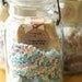 Aunt Elizabeth's Gift Set - Handmade Soap and Knitted Washcloth in Vintage Glass Top Jar