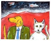 Ralph and Moon 8.5x11 Print