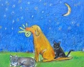 Moonlight In Vermont 8.5x11 Print