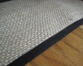 Black Border Sisal Rug Miniature