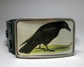 Black Bird Belt Buckle Crow Raven