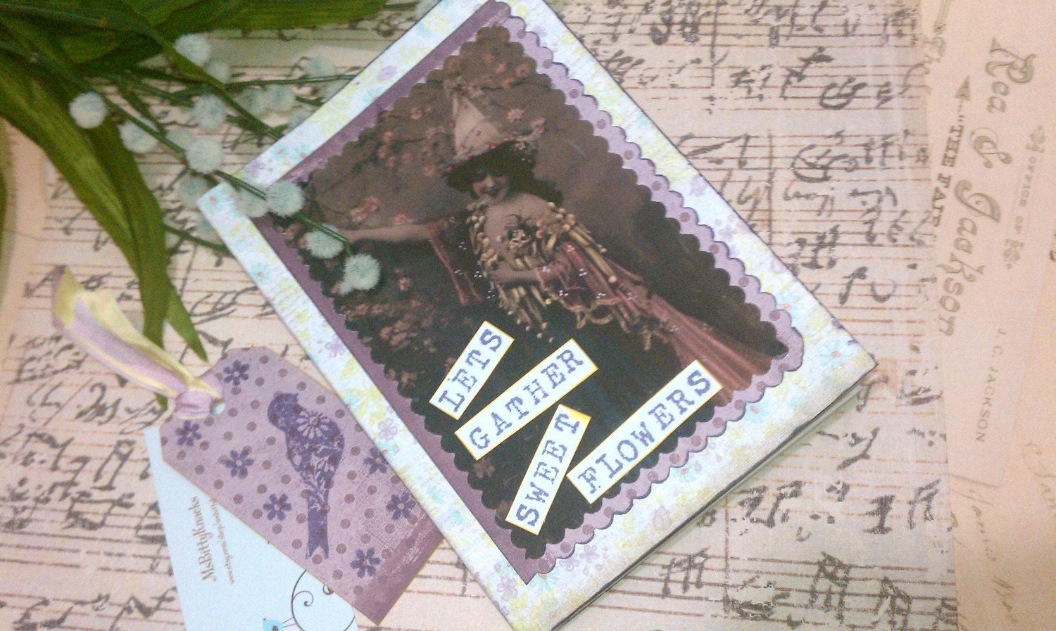 Soft Cover -100 page Journal- Lets Gather Sweet Flowers