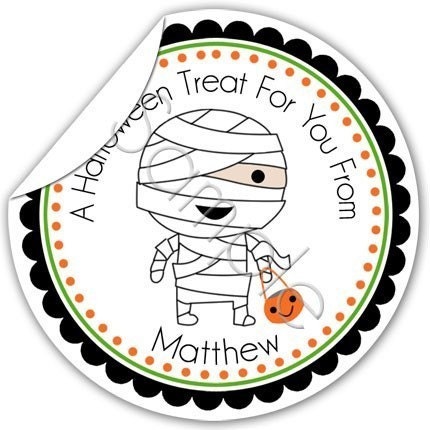 Yummy Cotton Candy Personalized Stickers - Party Favor Labels, Birthday Stickers, Cotton Candy, Circus, Carnival - Choice of Size