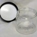 2 oz. Clear PET Jars with Black Lids (6)