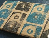 music gift Cassette Tape pocket journal (graph) retro 80's music geek moleskine hipster
