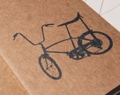 Retro Bicycle moleskine notebook (sketch) vintage schwinn bike pocket journal