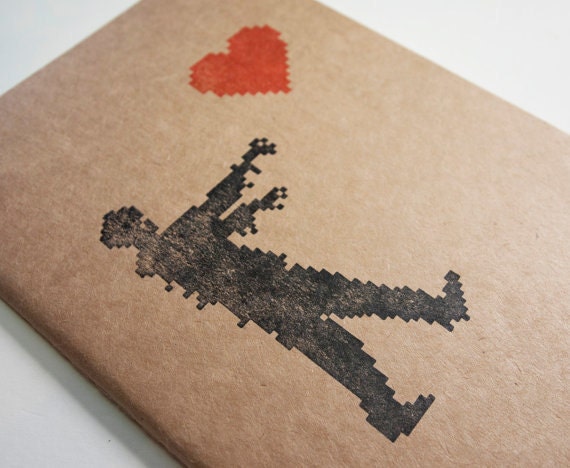 Zombie Love, Set of 8 large wedding party favor journals, zombies bridesmaids groomsmen geek