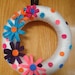 Colorful Yarn Wreath-Home-Door Decoration-10 in-Ready to Ship