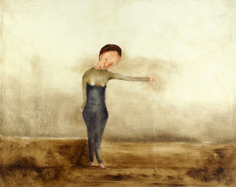 Woman figure. digital print. woman portrait wall art print - Poise of the Tides