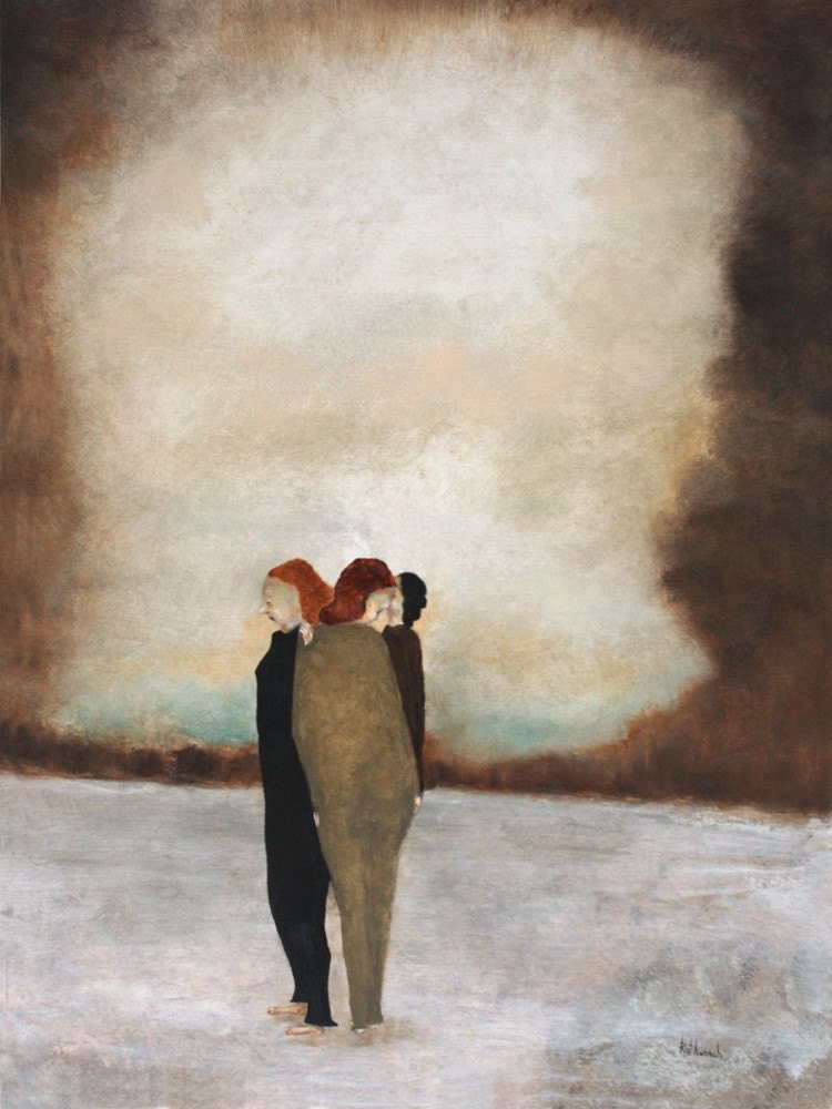 Women figure art print. digital print
