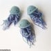 CAT TOY JELLYFISH catnip crocheted organic pet cat toys