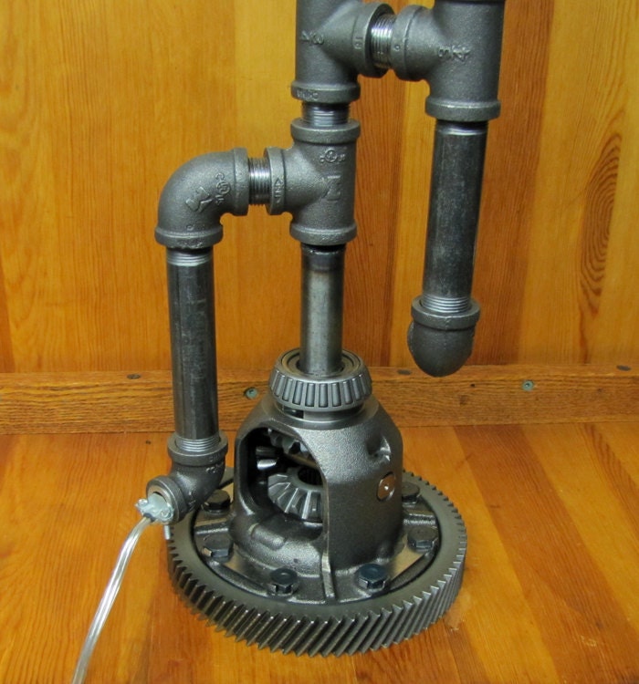 Steampunk Table Lamp OOAK
