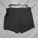 1960s Black PIN UP SHORTS / High Waist Pockets & Buttons, rare xl