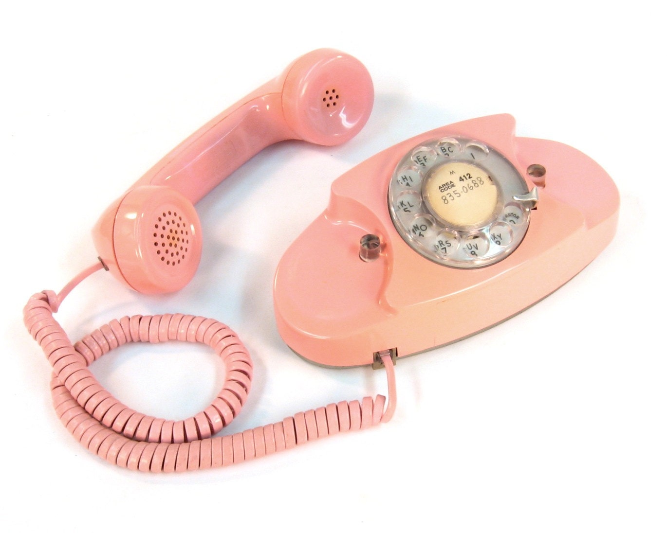 Vintage Rotary Telephone / Pink Princess Phone / Western Electric
