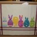 Easter Bunnies on Fence Hand Towel