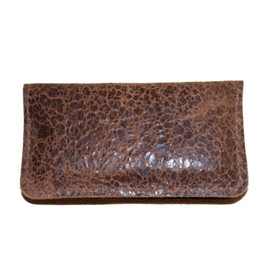 Distressed Brown LeatheriPhone iTouch Wallet