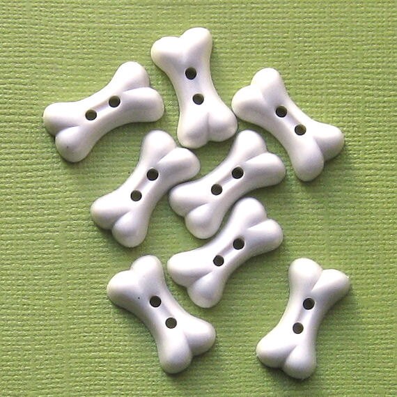 10 Dog Bone Buttons Simply Adorable B99 by BohemianFindings