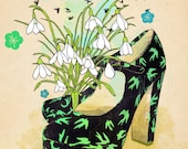 Miu Miu-shoe cult-art print