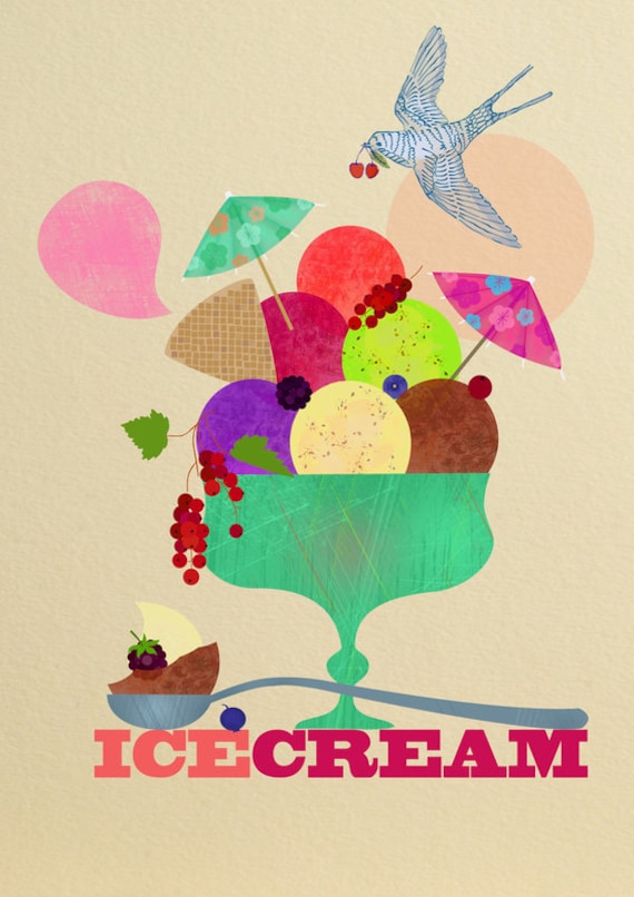 Ice cream-art print-limited edition