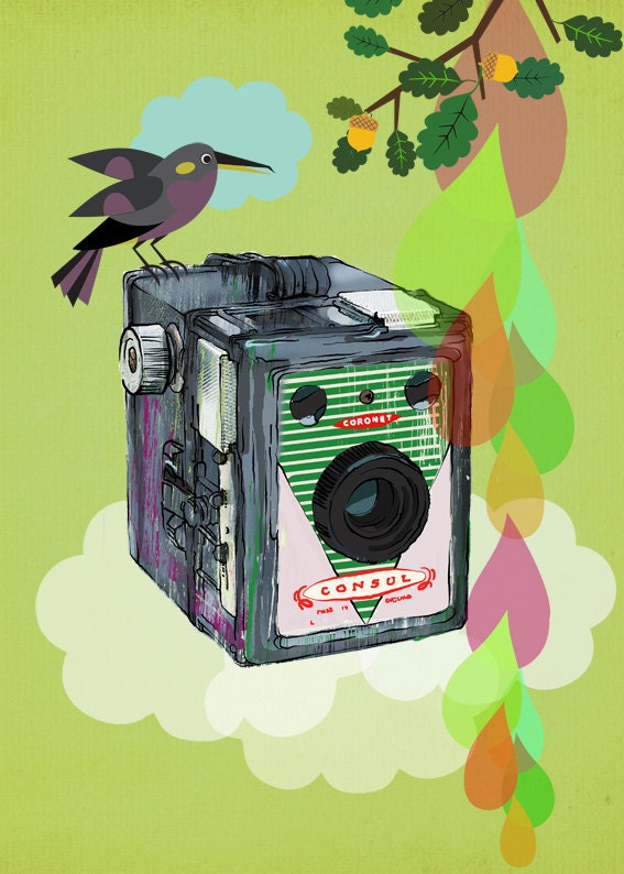 Vintage Camera Coronet Consul-limited edition art print