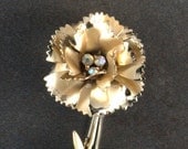 Golden Flower Brooch