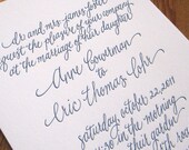 Wedding Invitation Calligraphy--Sophie font