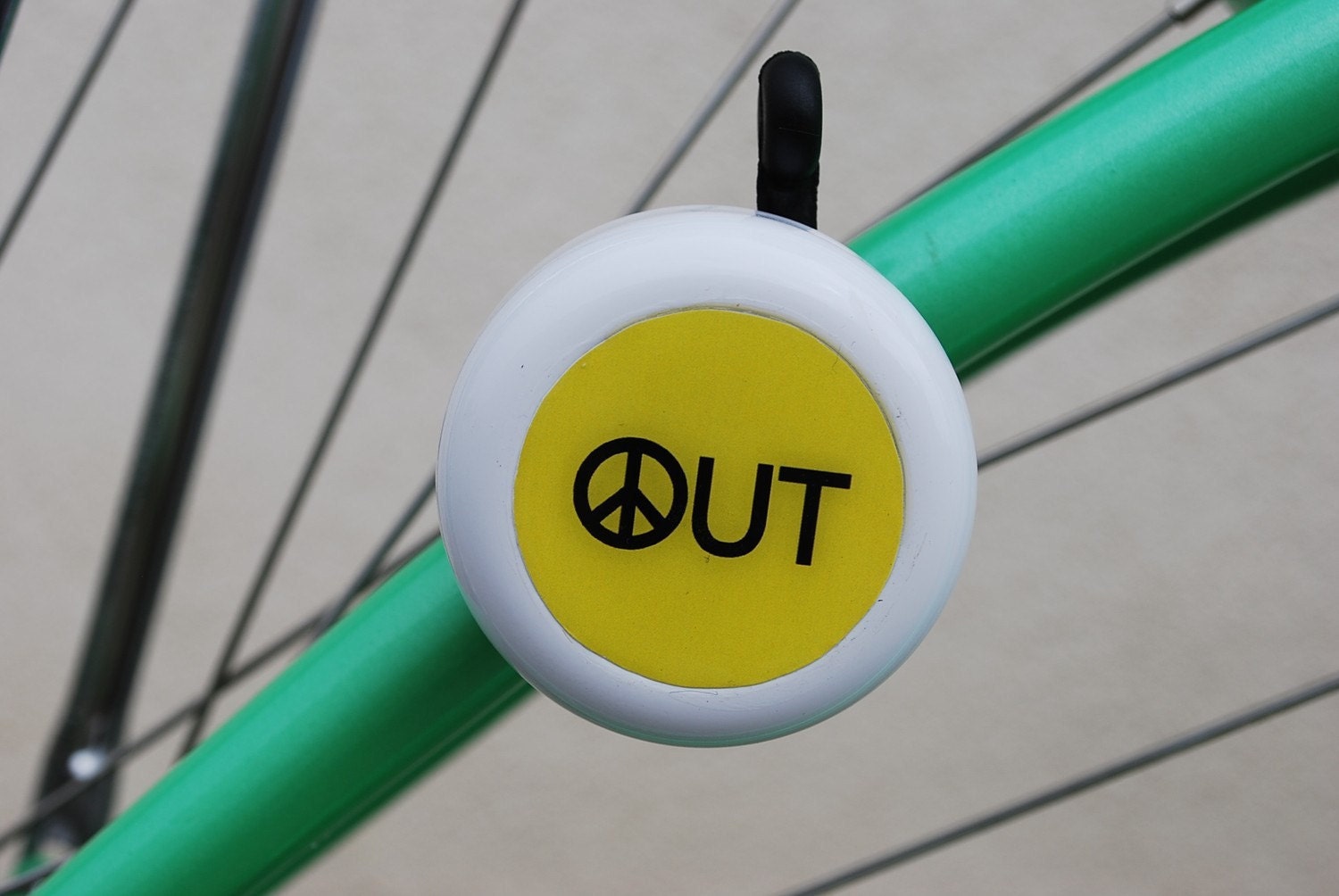 bike bell, peace out
