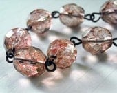 Pink Whimsy Bracelet - Fire Polished Faceted Glass - DONATED by TheWhirlwind