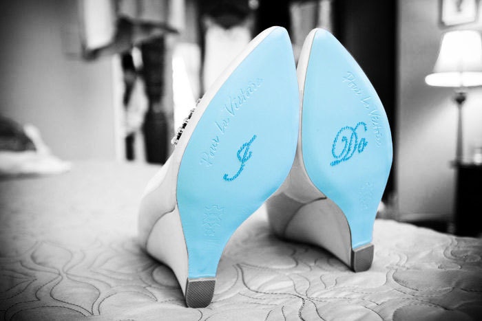 I DO Wedding Decals in Blue for your Shoe 20% OFF Today