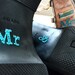 MR. & MRS. Wedding Shoe Sticker in Blue Crystal for the Bride and Groom