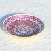 Platter large pink violet glass mosaic art home decor