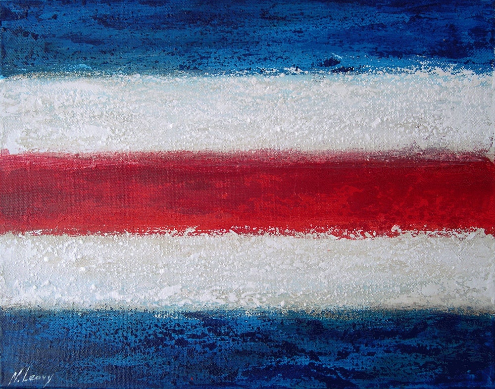 C Nautical Flag Code - YES - 11 x 14 Painting