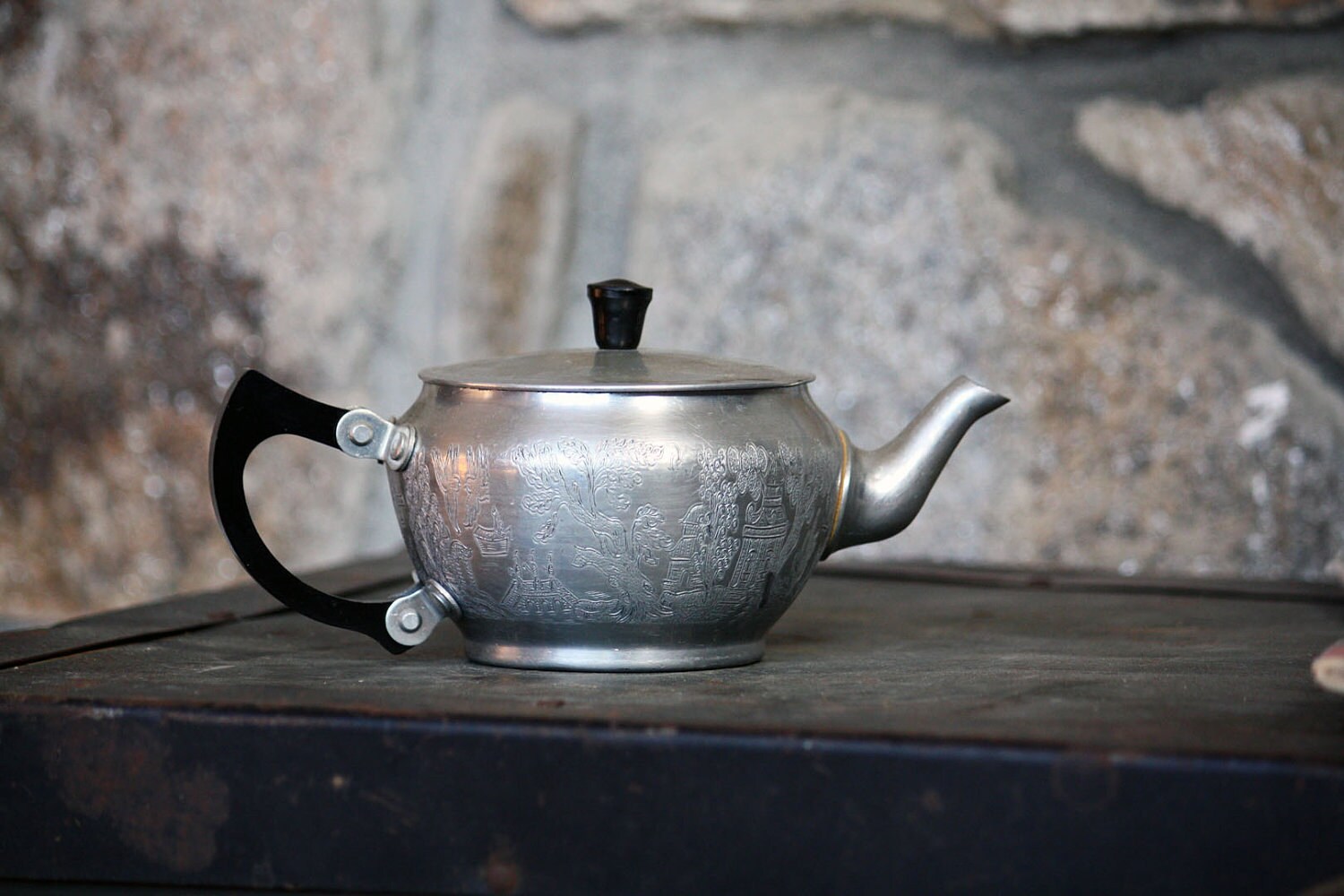 Vintage Aluminum Tea Kettle Pot Small Teapot Made by OneDecember