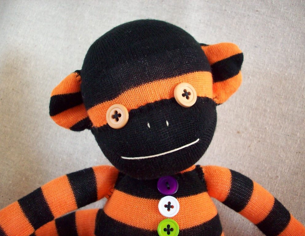 A Sock Monkey for Halloween- Draco