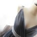 Goddess Soft French Riviera Mystik Prussian Navy Gray Blue Long Dress Dreamy Whimsical Romantic Angel Marie Antoinette Empire Chiffon Gown
